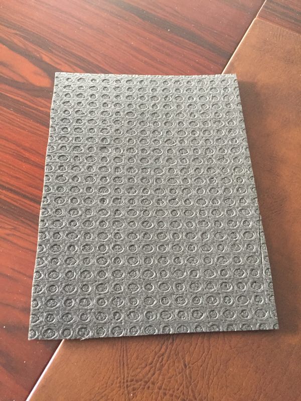 Electronic cross-linked shock absorber pad